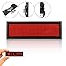 Niome Mini LED Digital Programmable Rechargeable Scrolling Name Message Tag Sign Red