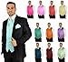 Enimay Men's Combo Pack 3pc Set Solid Vest Tie Hankerchief Prom Wedding Formal