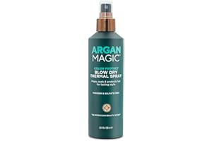 Argan Magic Color Care Blow Dry Thermal Priming Spray | Primes Hair for Heat Styling | Preps, Seals, Protects for Lasting Style | Paraben Free, Cruelty Free, Made in USA (8.5 oz)