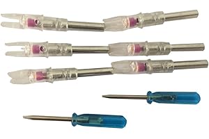 jiexi fashion Compound Bow Arrow Nocks Lighted Led Arrow Nocks for Inside Diameter 5.3mm 0.204 inch Pack of 6