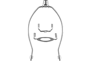 8 inch Lamp Shade Harp Holder, Lamp Harp Fits E26 Light Base UNO Fitter Adapter, UNO Fitter Adapter Finial Set, Adapted all s