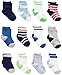 Simple Joys by Carter's Unisex Babies' Socks, 12 Pairs, Blue/Grey/White, 6-12 Months