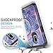 TJS Galaxy J7 2018/J7 Refine/J7 Star/J7 Eon/J7 TOP/J7 Aero/J7 Crown/J7 Aura/J7 V 2nd Gen Case [Full Coverage Tempered Glass Screen Protector] Dual Layer Hybrid Shockproof Phone Case Armor (Mandala)