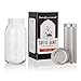 Cold Brew Coffee Maker - Coffee Genie Iced Coffee Maker w/Mason Jar and Stainless Steel Filter for Ice Coffee, Iced Tea and Fruit Water Infuser (64oz), clear