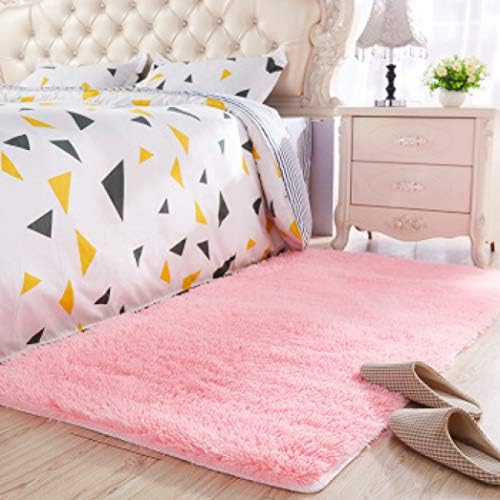 Plush Shag Rug Thicken Soft Washable Fuzzy Fur Carpet Non-Slip Fuzzy Floor Mat for Living Room Blanket