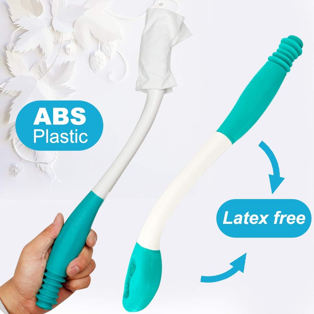Kirimon Long Reach Comfort Toilet Wiping Aids Tools - Self Assist Bathroom Bottom Buddy Wiping Toilet Aid for Limited Mobility,Elderly, Pregnancy,Disabled, Arthritis,Shoulder or Back Pain,Surgery: Health & Personal Care