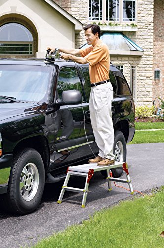 2 Step Aluminum Platform Non Slip Work Platform - Thumbnail 2