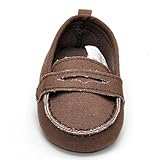 Voberry® Baby Toddlers Boys' Canvas Slip-On Loafers Flat Sneaker (0~4 Month, Coffee)
