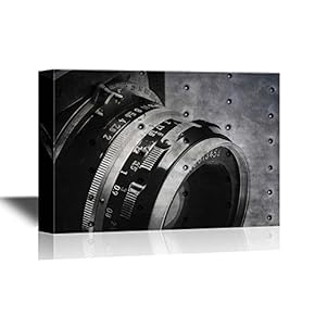 Canvas Wall Art - Old Film Camera and Lens - Gallery Wrap Modern Home Art | Ready to Hang - 12x18 inches