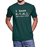 Artbox Silicon Valley I Know HTML How to Meet Ladies Adult Forest Green T-Shirt