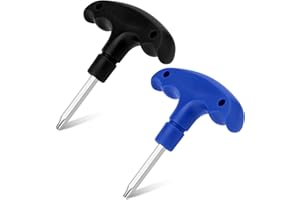 2pcs Adjustable Golf Torque Wrench with Plastic Handle, Stainless Steel Golf Head Adjustment Screwdriver Tool for Club Shaft 