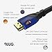 PlugLug HDMI Fiber Optic Cable 75 feet 4K Fiber HDMI Cable Supports 4K@60Hz, 4:4:4/4:2:2/4:2:0, HDR, Dolby Vision, HDCP2.2, ARC, 3D, High Speed 18Gbps, Slim and Flexible Long HDMI Fiber Optic Cable