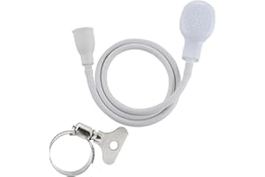 PCTC 2m/6.56ft Portable Sink Hose Faucet Sprayer Sink Spray Rubber Hose Shampoo Sprayer Handheld Faucet Shower for Pets,Bathing Baby,Washing Hair,Rinsing Vegetables