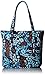 Vera Bradley Women's Cotton Vera Tote Bag, Java Floral, One Size