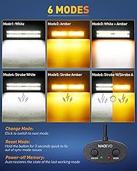 NAOEVO 12Inch 420W LED Light Bar 2PCS 4Inch 120W