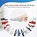 TENMAND Adjustable Heel Protectors- Silicone Gel Heel Pads Cushion Cups for Bone Spur Heal Dry Cracked Heels Achilles Tendinitis Relief Plantar Fasciitis Inserts for All Size Feet of Men & Women