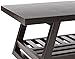 Coaster Home Furnishings 701868 Coffee Table with Slatted Bottom Shelf, Cappuccino