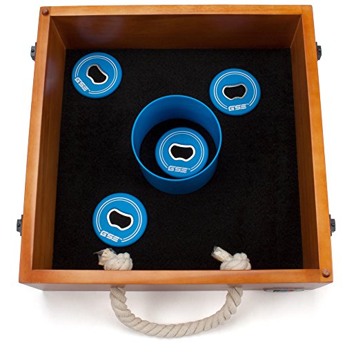 GSE Games & Sports Premium Quality Outdoor Solid Wood Washer Toss Game Set For Backyard, Lawn and Beach