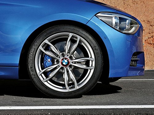 4 Pieces Red Alloy Car Wheel Rim Center Cap Hub Rings Decoration For Audi A3 A4 A5 Q3 Q5 Q7 TT Quattro, BMW X1 X3 X5 1 3 5 6 7 Series