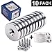 Ultra-Strong Neodymium Disc Countersunk Hole Magnets 10-Pack, 10 X Screws & 10 X Double-Sided Adhesives | Permanent Rare Earth Magnets | 1.26
