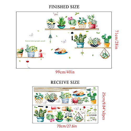 Poorminer-Cartoon-Cactus-Wall-Sticker-Potted-Green-Plants-Wall-Decal-Removable-DIY-Mural-Art-Decoration-for-Living-Room-Kids-Baby-Bedroom-Kitchen-Nursery-Home-Decor