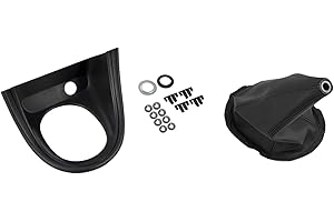 BLUE OVAL INDUSTRIES 1994-1998 Mustang Black Shifter Trim Bezel and Leather Shift Boot