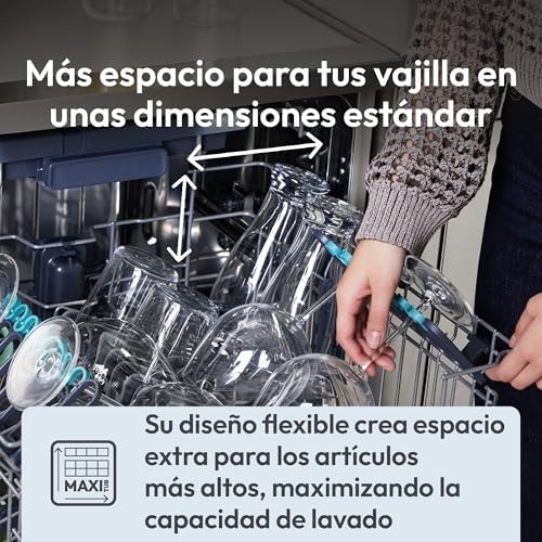 Candy Rápido CF 5C7F1X, Máquina de lavar louça 60 cm, 15 Serviços, Digital, WIFI, 8 Programas, Motor Inversor, Arranque Atrasado 1-23H, Indicador de Sal e Auxílio ao Enxaguamento, Terceira Bandeja, 47DB, Inox