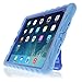 Apple iPad Air Hideaway with Stand Light blue Gumdrop Cases Silicone Rugged Shock Absorbing Protective Dual Layer Cover Case
