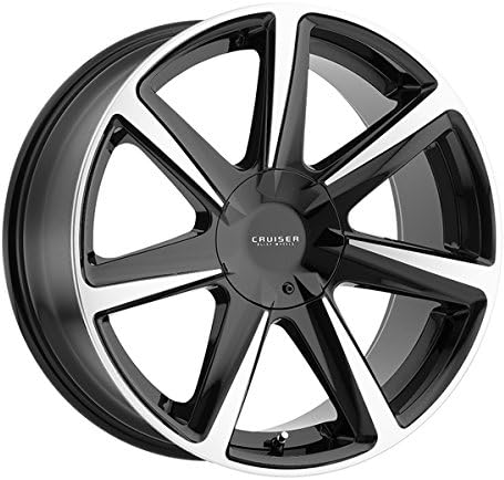 Cruiser Alloy 922MB Kinetic 20x9 5x115/5x127 +15mm Black/Machined Wheel Rim