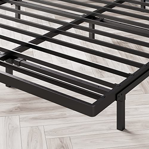ZINUS Quick Lock Bunkie Board, Box Spring & Bed Slat Replacement, Metal Frame With Steel Slats