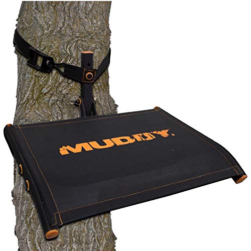 Muddy Ultra Tree Seat, Hang-On Climbing Tree Stand with Ratchet Straps for Deer…