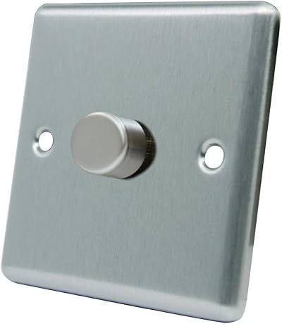 Alliance Electrical AET Satin Chrome 1-Gang 400W Dimmer Switch