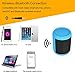Bluetooth Speakers, YEONPHOM Super Bass Wireless Portable Outdoor Stereo Speaker with LED Colorful Light Build-in Mic Hands-Free Compatible with iPhone,iPad,iPod,Android Smart-phone,Latops (Blue)