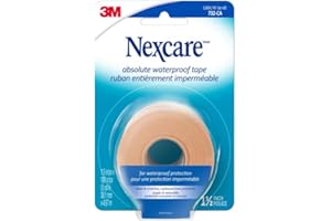 Nexcare Absolute Waterproof Tape, 1.5 in x 180 in (38.1 mm x 4.6 m), 1 Roll
