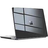 Slim Case for 13.5" Microsoft Surface Laptop 3/4/5 2022 2021 2019 Release with Metal Keyboard (Model: 1951/1868), PC Hard Shell Cover with Shockproof Protective Snap,Frosted Black