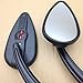 SMT-Skull Flame Side Mirrors Compatible With 1984-2014 universal to most Harley Night Train FXSTB Black [B00RUDWX4G]