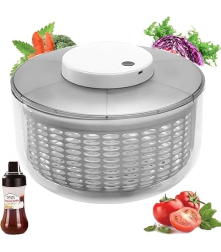 Essoreuse à Salade En Acier Inoxydable, Capacité 5l, Déshydrateur Uits Et Légumes Pour Cuisine, Sèche-uits, à