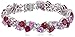 Sterling Silver Gemstones Bracelet, 7.25