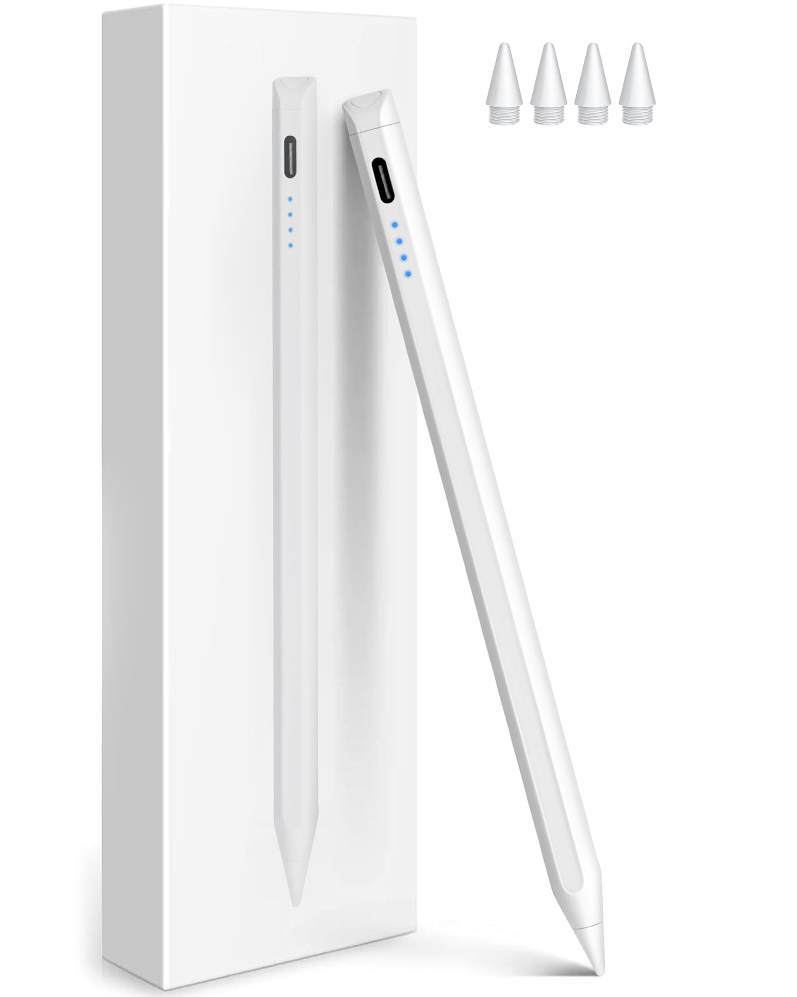 Photo 1 of Stylus Pen for iPad, Fast Charging Apple iPad Pencil with Palm Rejection, Tilt Sensitivity, Work for 2018-2023 iPad Air 3/4/5, iPad mini 5/6, iPad 6/7/8/9/10, iPad Pro 11", iPad Pro 12.9"