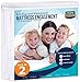 Utopia Bedding Zippered Mattress Encasement Queen Size (Pack of 2), 100% Waterproof, Dust Mite and Bed Bug Proof Mattress Protector, Absorbent 6-Sided Mattress Cover