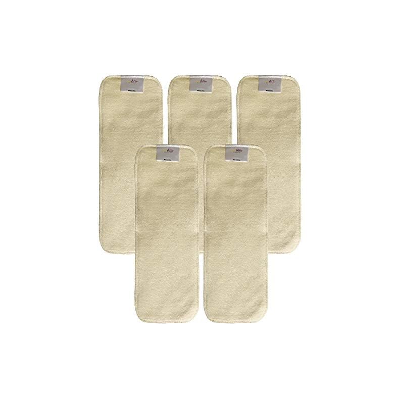 Hemp Diaper Inserts: Overnight Cloth Diaper Doubler Booster Pads (Pack of 5) Hemp Diaper Inserts: Overnight Cloth Diaper Doubler Booster Pads (Pack of 5)