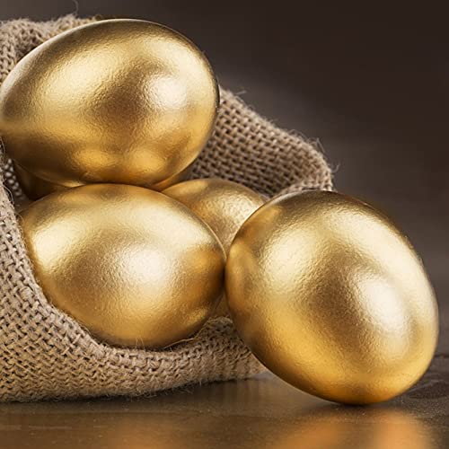 Homepal 100pcs Imitation Gold Leaf for Arts, Gilding Crafting, Painting, Furniture Decoration, Imitation Gold Foil Sheets 5.5