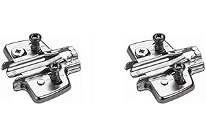Hettich Cross Mounting Plate Direct Height Adjustment for Sensys and Intermat Hinges (9071666) x2