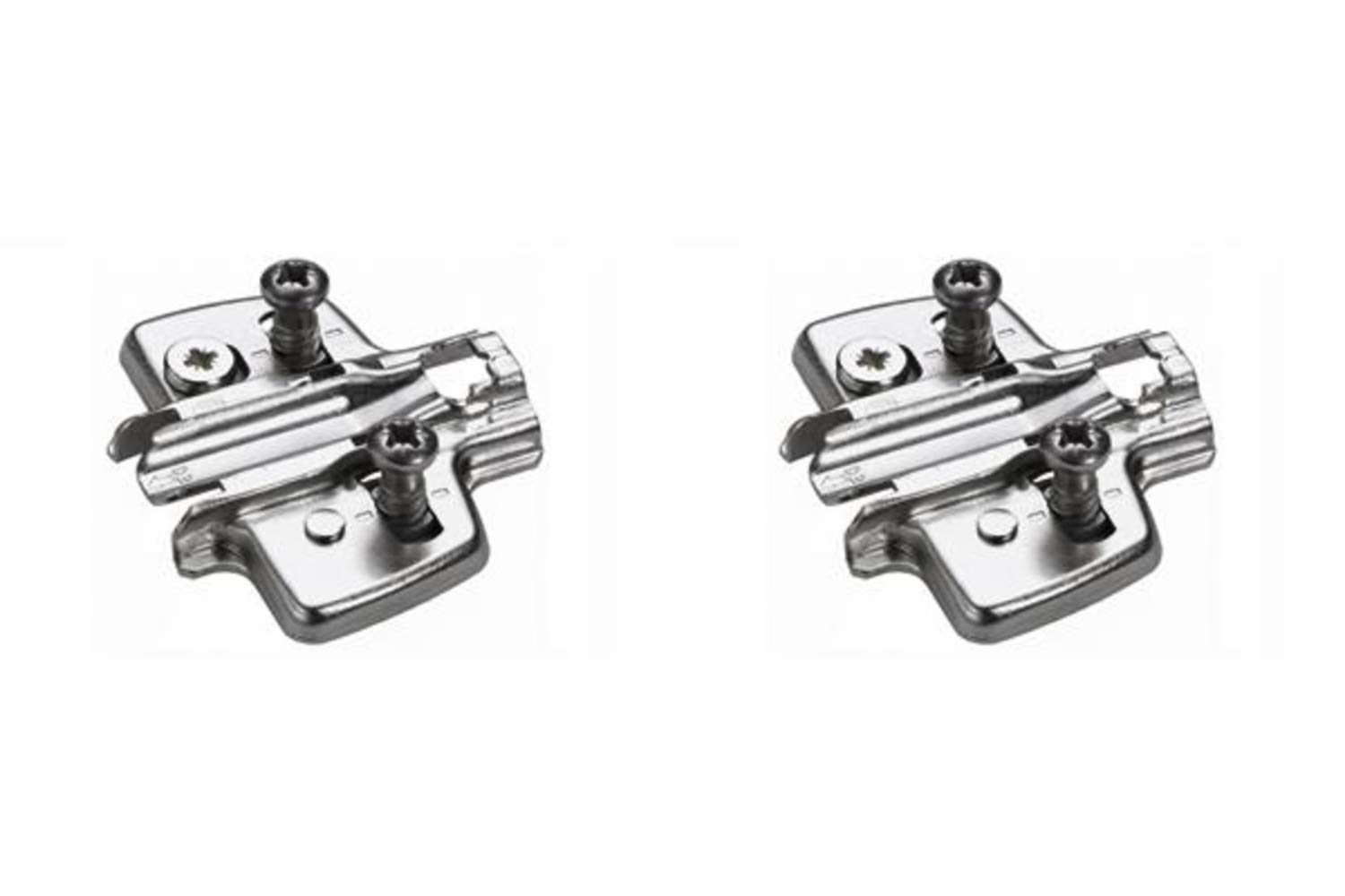 Hettich Cross Mounting Plate Direct Height Adjustment for Sensys and Intermat Hinges (9071666) x2