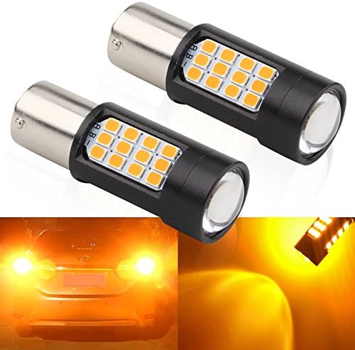 Bright BAU15S 7507 LED Bulbs 1156PY PY21W 2835 42-SMD Amber 900 Lumens 8000K Super Bright LED Turn Tail Brake Stop Signal Light Lamp Bulb 12V 4.5W