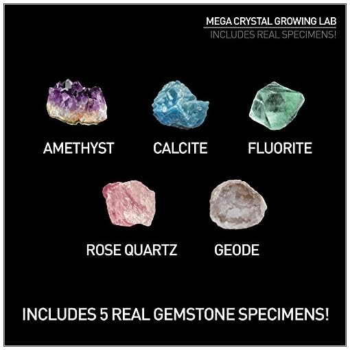 Mega Crystal Growing Lab - 8 Colors to Grow with Night Light Display Stand! - Image 5