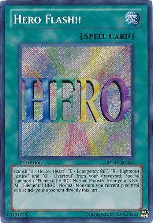 Yu-Gi-Oh! - Hero Flash!! (RYMP-EN027) - Ra Yellow Mega-Pack - 1st Edition - Secret Rare