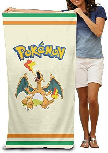 Adults Cartoon Pokemon Charizard Fiber Maximum Softness And Absorbency Beach/ Bath/Pool Towel