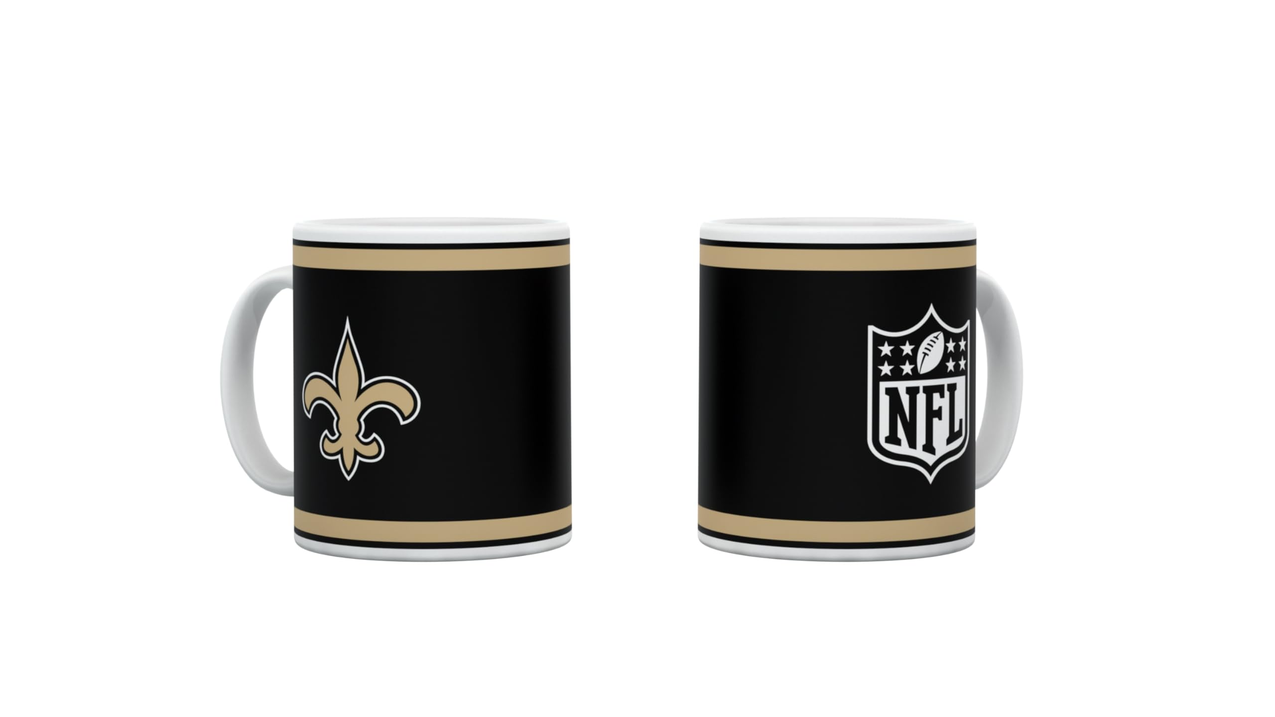 New Orleans Saints NFL American Football - Mug Coffee Cup Kickoff - Matte Design for Season 2024/2025 - 330 ml - Ceramic