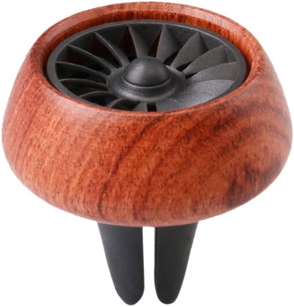 XYCING Car Air Freshener Vent Clip Essential Oil Diffuser Wooden Car Fragrance Aircraft Engine Style Aromatherapy Decoration with 6pcs Replacement PE Resin Sheets